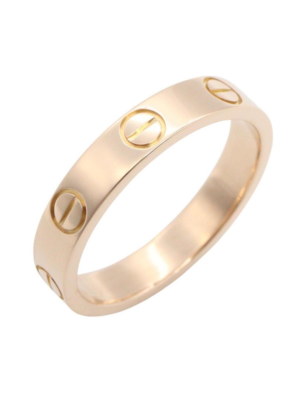 Cartier Mini Love Ring 18Kpg Pink Rose #334758C13B